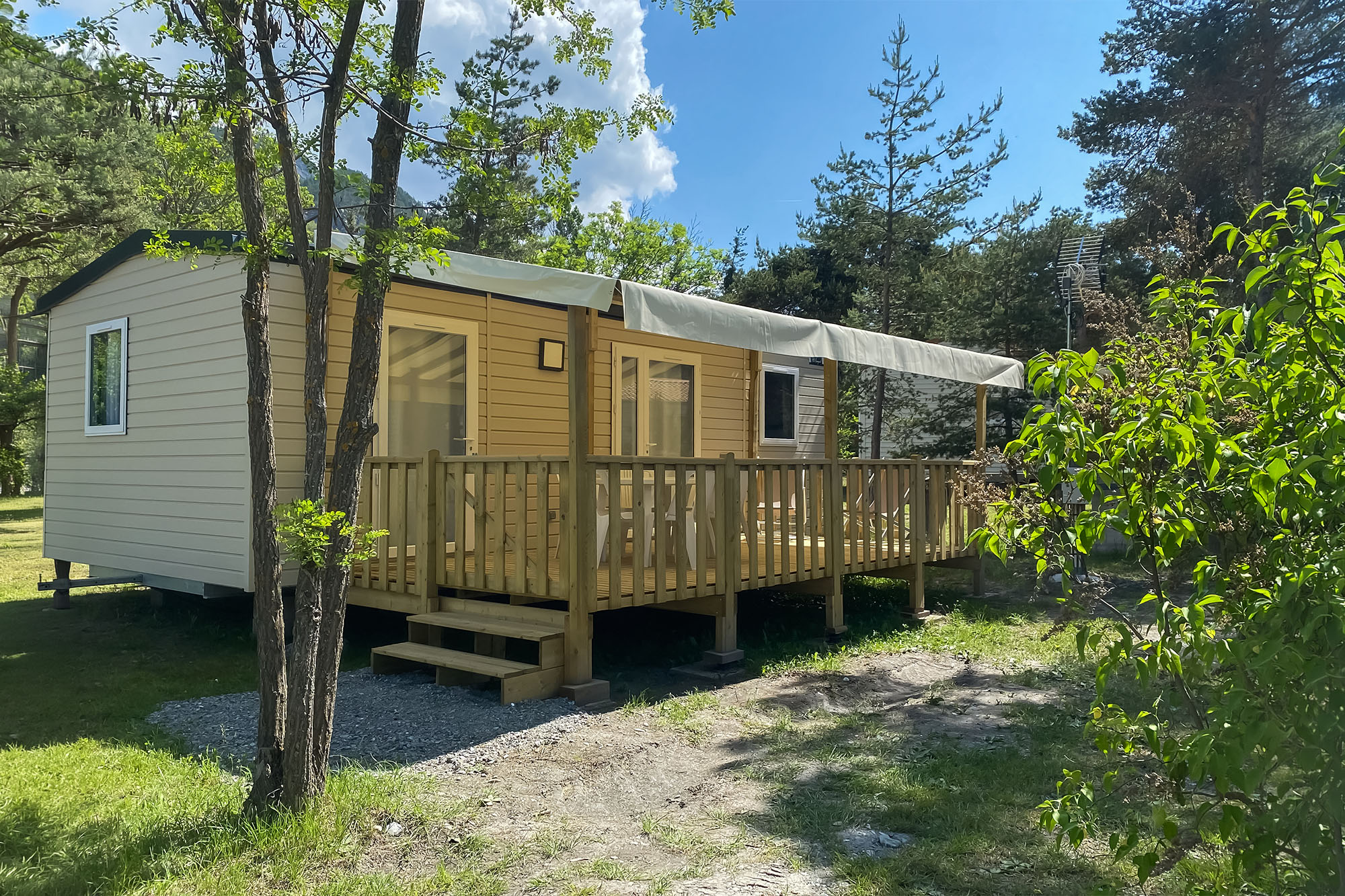 location mobil home alpes