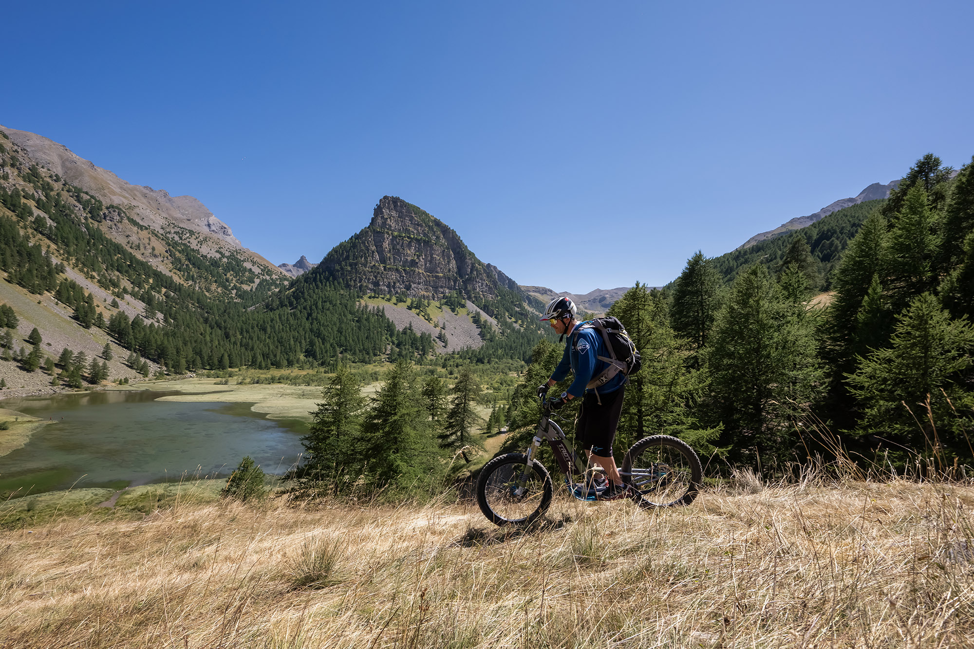 trottinette electrique au lac des sagnes